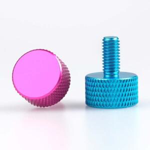 조정 가능 다채로운 엄지 나사 M3-M6 낚시 상자용 알루미늄 합금 DIY 전동 외부 케이스 뒷면 커버