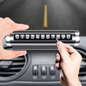 [골드스마일]롤링형 차량용 주차번호판 연락처 알림판 임시번호 표지