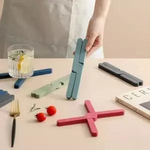 냄비받침 엑스냄비받침 TPR 접이식 폴딩 냄비 받침대