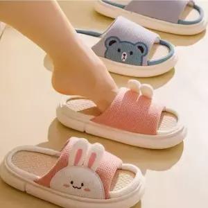 여름 커플 토끼 곰돌이 슬리퍼 발편한 사무실 슬리퍼 사무실내화 토끼슬리퍼