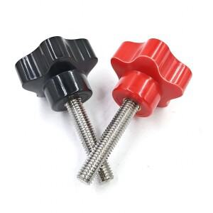 1피스 5성급 핸들 스테인레스 스틸 핸드 스크류  매화꽃 5각 조정 베이클라이트 너트