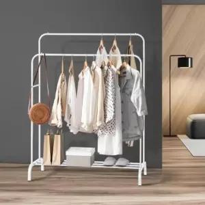 바지행거 리브리움 2단행거 옷걸리 슬림 파이프 철제 수납 틈새