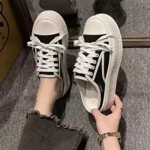 여자 키높이 통굽 베이직 스니커즈 디자인 뮬 슬리퍼 뮬 블로퍼 뮬슬리퍼 뮬스니커즈