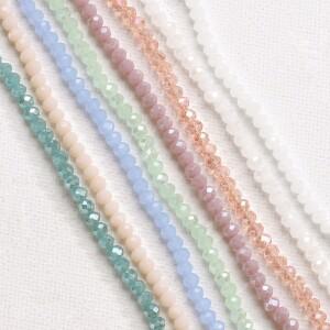 120개/몫 크리스탈 유리 Rondell호환e 비즈 오스트리아면 처리 된 라운드 루즈 스페이서