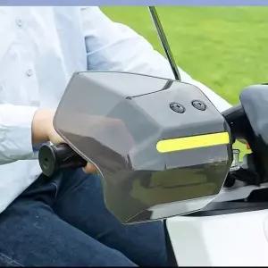 야간 반사 스트립 바람 비 및 솔라 보호 기능이 있는 스쿠터 오토바이 ATV용 핸드 가드를 설치하고 분해하