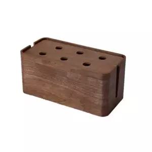 멀티탭 가리개 호두나무 상자 보관함 원목 우드