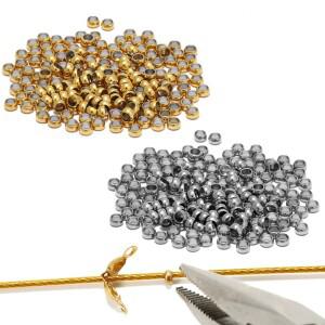 100피스 스테인레스 스틸 볼 크림프 엔드 비즈 Dia1.5/2/2.5/3/3.5/4mm Diy 쥬얼리에 대 한 스토퍼 스페이
