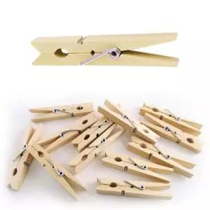 [문구/오피스] 우드집게 나무집게 나무색 사진집게 7.2cmx50개