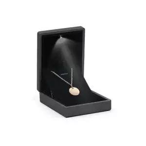 쥬얼리케이스 LED 쥬얼리 목걸이케이스(블랙) 프로포즈 보석함