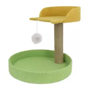 고양이 2단 기둥 미니 캣타워 야자수 나무 스크래처