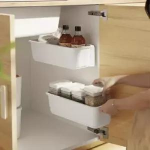 [JED] 슬라이딩 벽 부착식 서랍 선반 벽에붙이는 레일