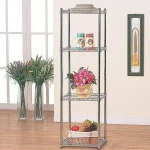 [JED] 화분메탈선반 창고 책장 산업용메탈수납선반 305호 가로35cm4단수납장 가로35cm4단