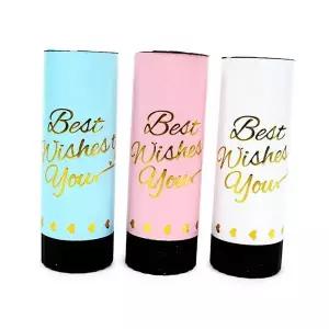 [하프클럽/알티피아]컨페티 푸쉬팝 화이트 촬영소품 폭죽용품 종이꽃가루