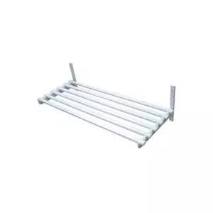 1m 타원형 부착식선반 건조대 행거 베란다 수납 선반 다용도선반 창고선반 벽부착선반