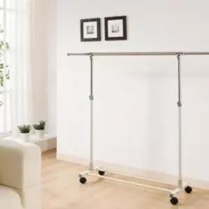 [생활] 옷걸이1단 A형 편리함 이동식 이동식행거 자취방 정리대