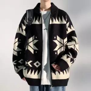 남성 빅사이즈 오버핏 간절기 남자롱가디건 카디건 얼