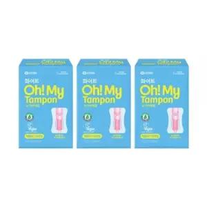 화이트 오마이 탐폰 레귤러, 12매, 3개
