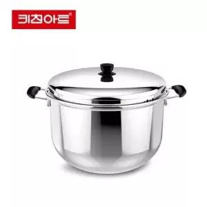 곰솥냄비 키친아트 곰솥 들통 찜통 찜솥 스텐 큰냄비 30cm 인덕션냄비