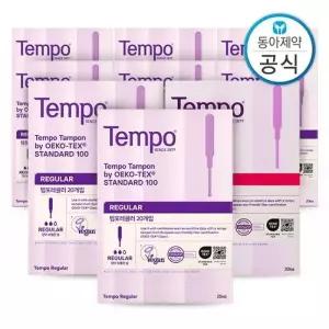 템포 탐폰 생리대 레귤러 80매+슈퍼 100매 총180매