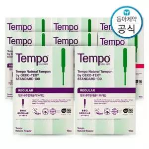템포 내추럴 탐폰 레귤러 16P 4개 + 슈퍼 16P 4개