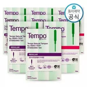 템포 내추럴 탐폰 레귤러 16P 4개 + 슈퍼 16P 5개