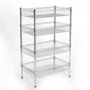 스텐 4단 식기건조대 업소용 선반 설거지 그릇 랙 싱크대 자동물빠짐 올스텐 식기 좁은