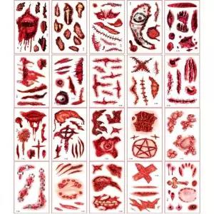 [하프클럽/알티피아]할로윈 문신 10종 타투 타투스티커 레터링 판박이