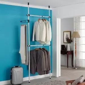 KT 2단행거 옷걸이 고정식 스탠드 의류 자취방