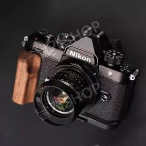 ZF그립 핸들 니콘호환 거치대 블랙 레트로 우드 손잡이 ZFC