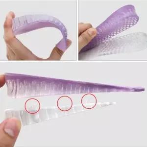 발뒤꿈치쿠션 키높이깔창 2단 분리 가능 실리콘 쿠션 발뒤꿈치 패드