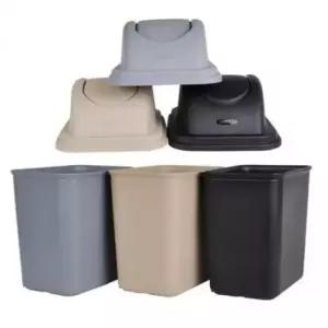 [SBD] 스윙 휴지통 사각형 사무용 쓰레기통 간편처리 화장실