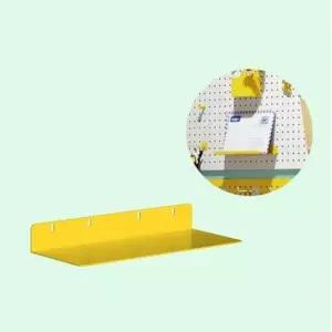 [생활] 다용도벽걸이선반 옐로우 타공판선반 옐로우대형선반 대형