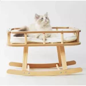 안락의자 흔들침대 해먹 고양이 강아지침대 원목