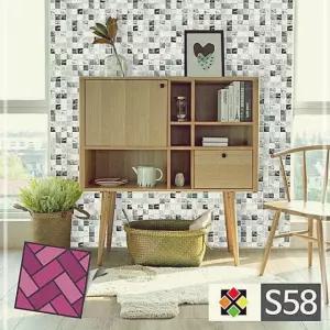 타일스티커 DIY S58 스티커타일 회색바둑판 벽지 시트지타일 타일시트 03W8B36114