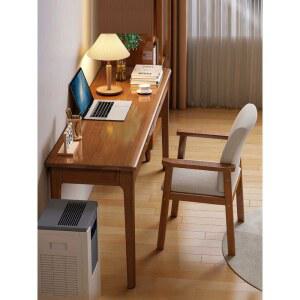 소형 엔틱책상 길고 월넛 책상 원목 중학생 좁은 틈새