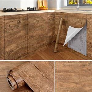 비닐 접착 가구 흰색 목재 55cmx3m 자체 접착 벽지 조리대 장식용 접착 용지 가구