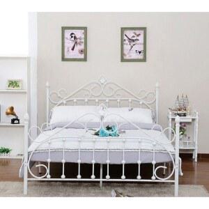 유럽식 프레임 침대 깔판 받침대 빈티지 철제 매트리스 공주