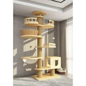 대형 캣타워 캣폴 대형캣타워 등반 기둥 놀이터 고양이 원목