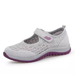 여성 여자 발볼넓은 런닝화 운동화 손뜨개 할머니옷 할머니