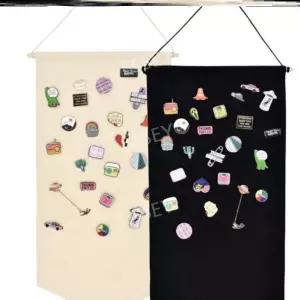 뱃지보관 핀 깃발 뱃지보관함 삼각 블랙 플래그 미니