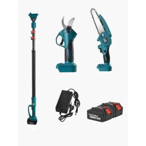 장대 전기톱 가지치기 체인톱 조경 전동 고지톱 충전 연장