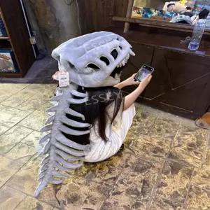 코스프레 소품 공룡 모자 공연용 뼈 의상 할로윈