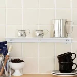 무타공 벽선반 못없이 벽에붙이는 1단 철제 미니 선반 주방선반 화장실선반 카페선반 무지주선반