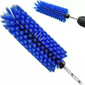 자동차 바퀴용 MUQIDA 드릴 브러시 1/4인치 섕크가 있는 고밀도 휠 림 청소 엔진 배기 자동 디테일링을