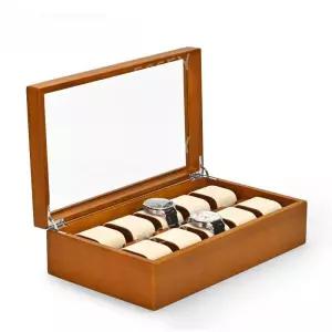 손목 파우치 10구 와인더 원목 보관함 거치대 시계 워치 수납함