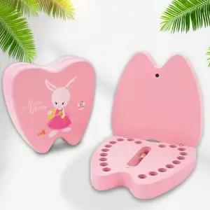 유아 유치 보관함 어린이 유치통 유아 유치 보관함 아동 기념 원목 치아 어린이집 돌선물 기록 출산 선물