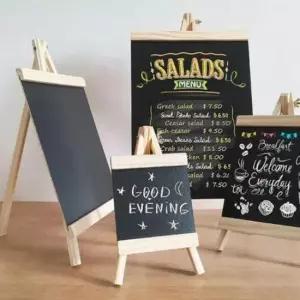 [문구] 이젤 중형 25X48cm 간판 스탠드형 칠판 카페