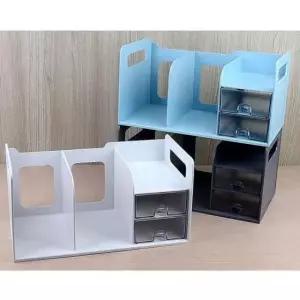 [문구] 2칸 서랍 책꽂이 데스크 사무용품 소품 수납 책정리