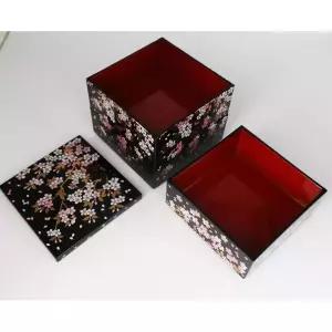 찬합 용기 고급 일본 나무 일본찬합 소풍 3단 도시락통 일식