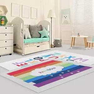[골드스마일]러그 카페트매트 극세사겨울 무지개 방 거실 디자인 거실카페트